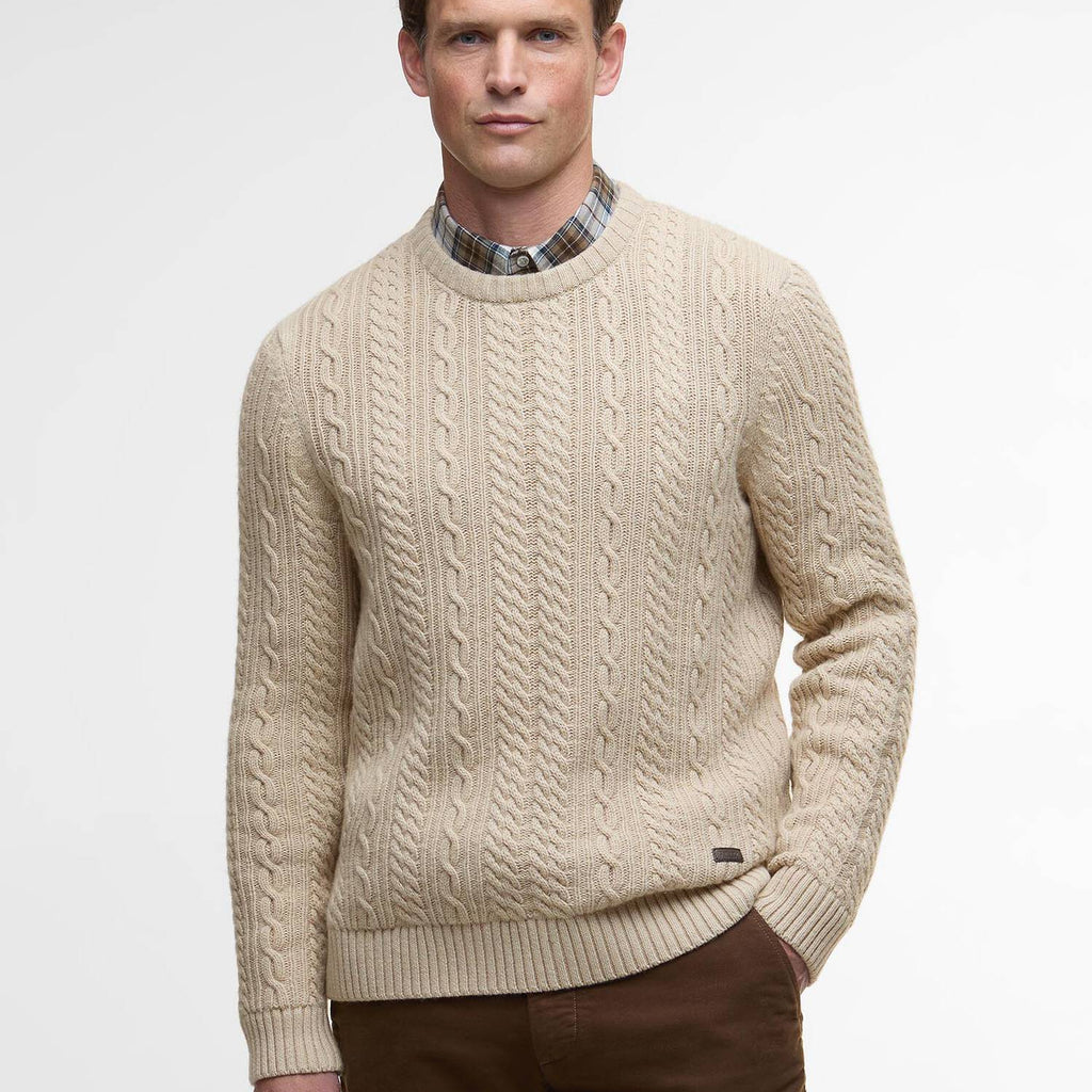 Barbour Lowfen Cable-Knit Jumper