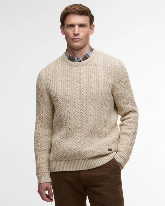 Barbour Lowfen Cable-Knit Jumper
