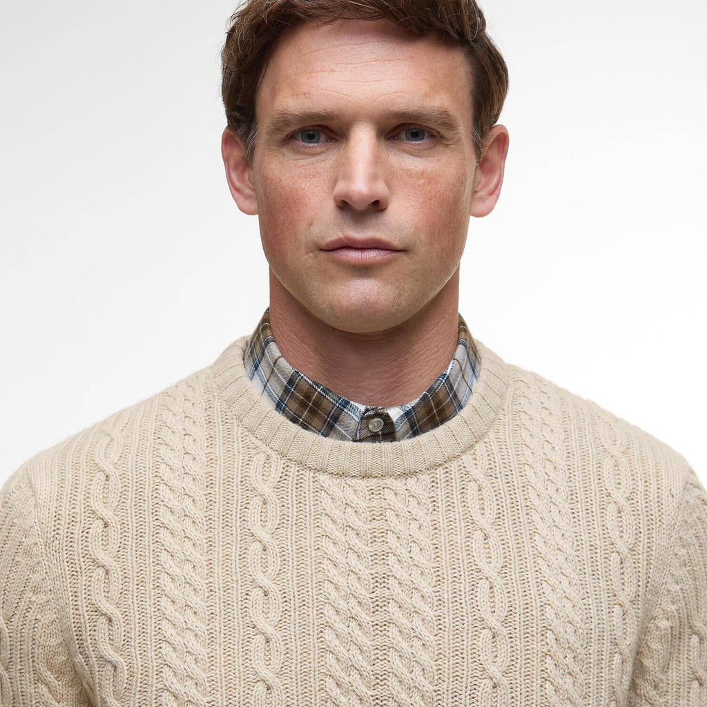 Barbour Lowfen Cable-Knit Jumper