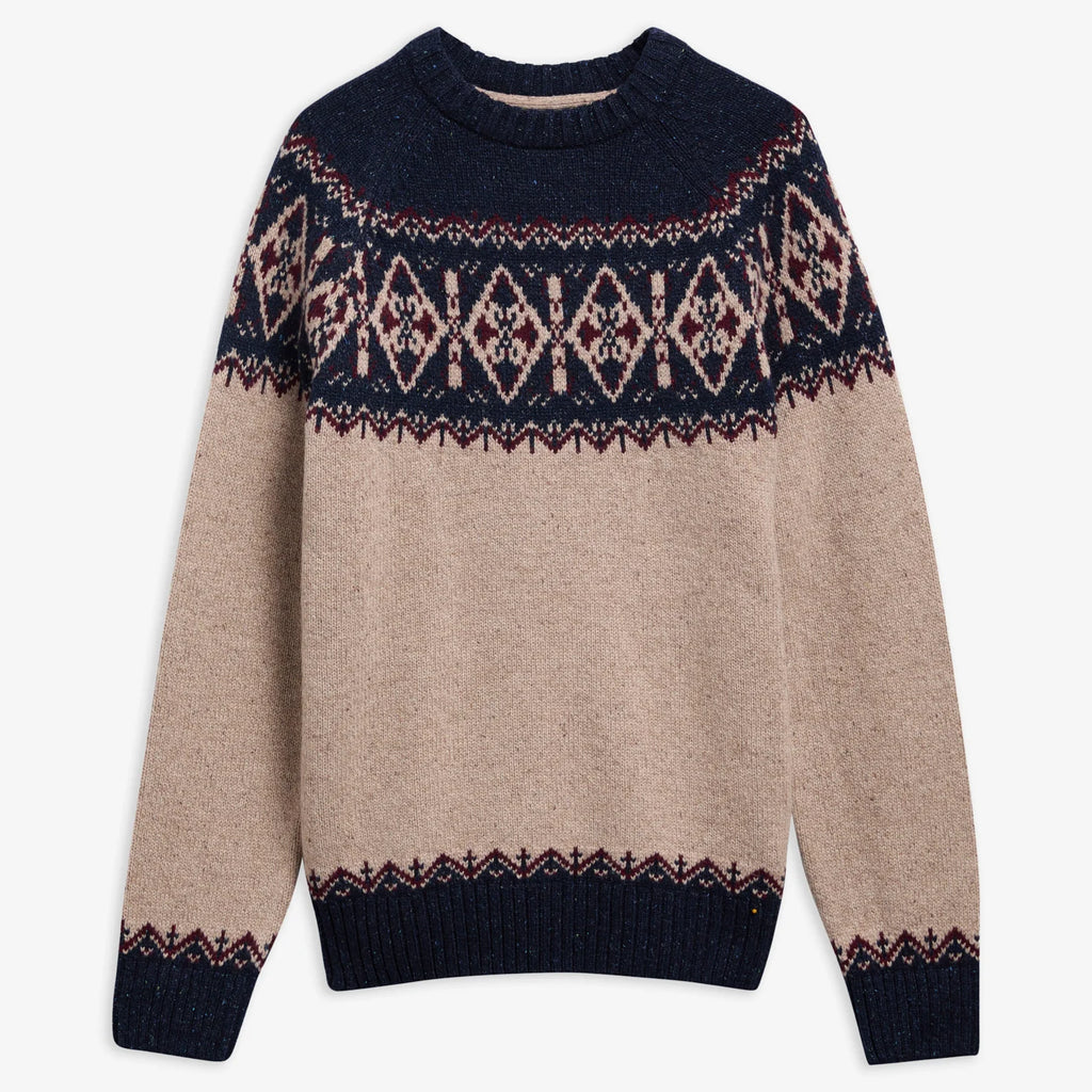 Barbour Tisbury Fair Isle Crew Neck Jumper