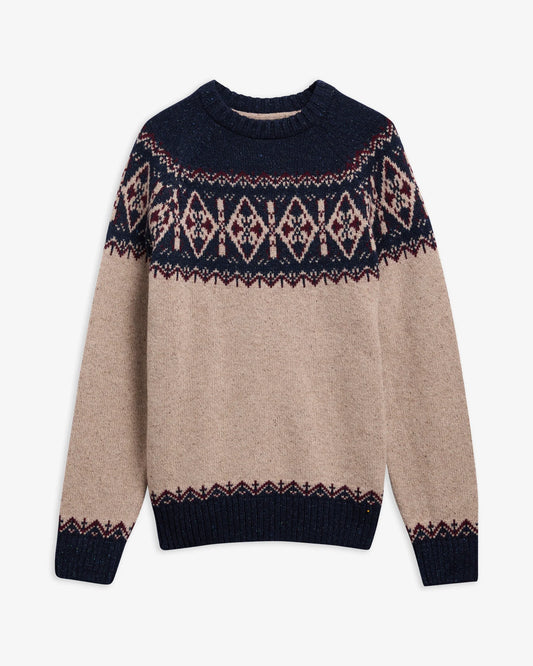 Barbour Tisbury Fair Isle Crew Neck Jumper