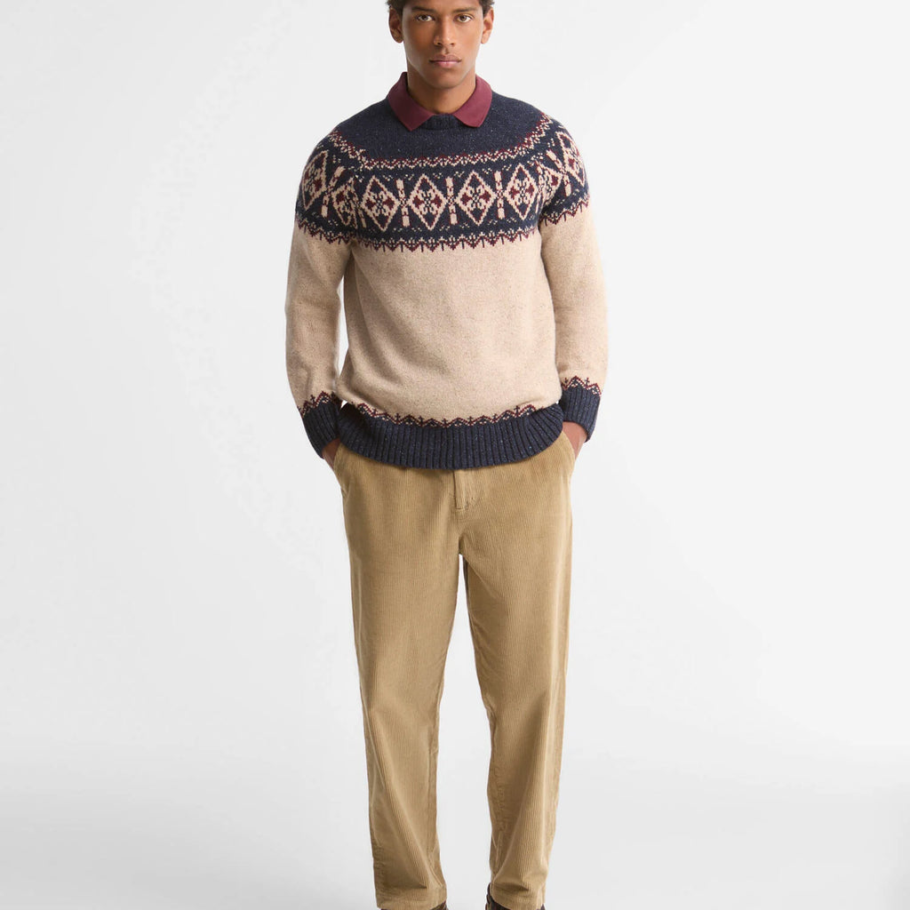 Barbour Tisbury Fair Isle Crew Neck Jumper