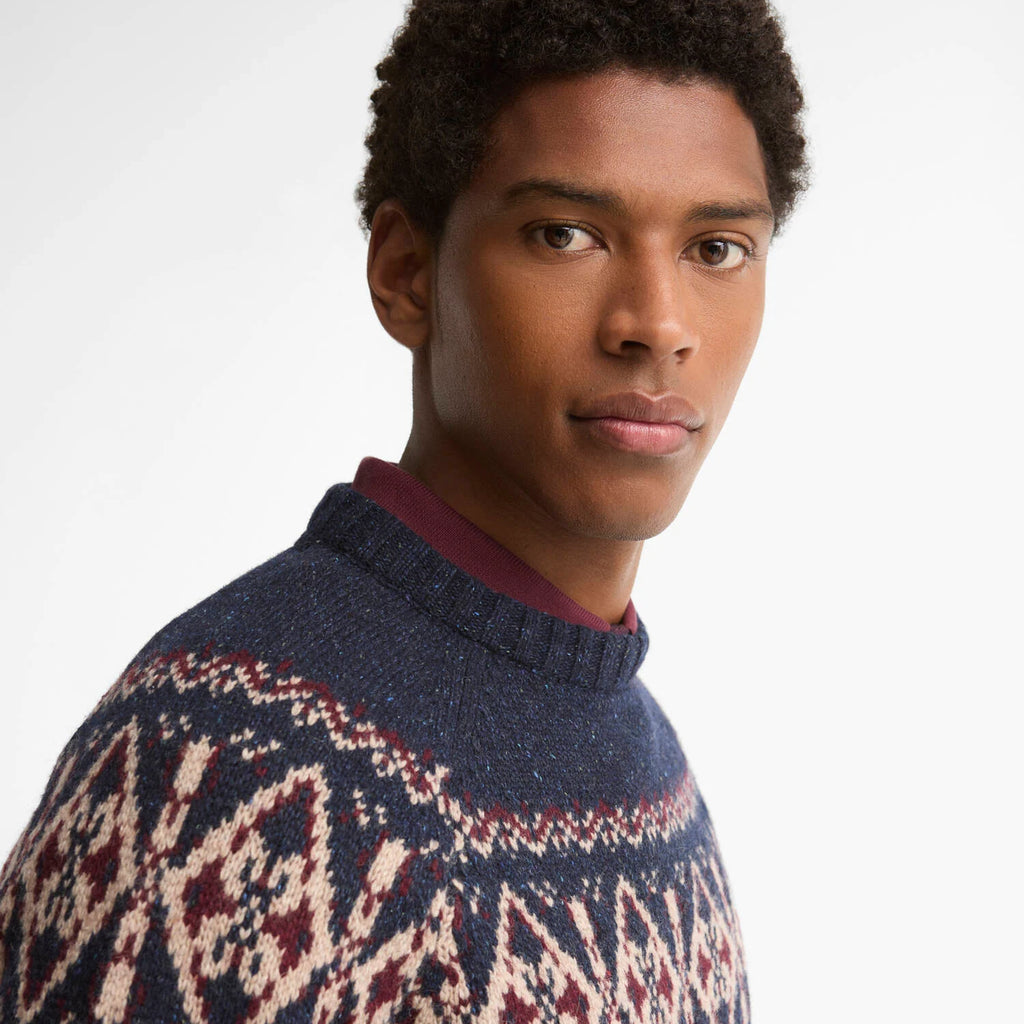 Barbour Tisbury Fair Isle Crew Neck Jumper