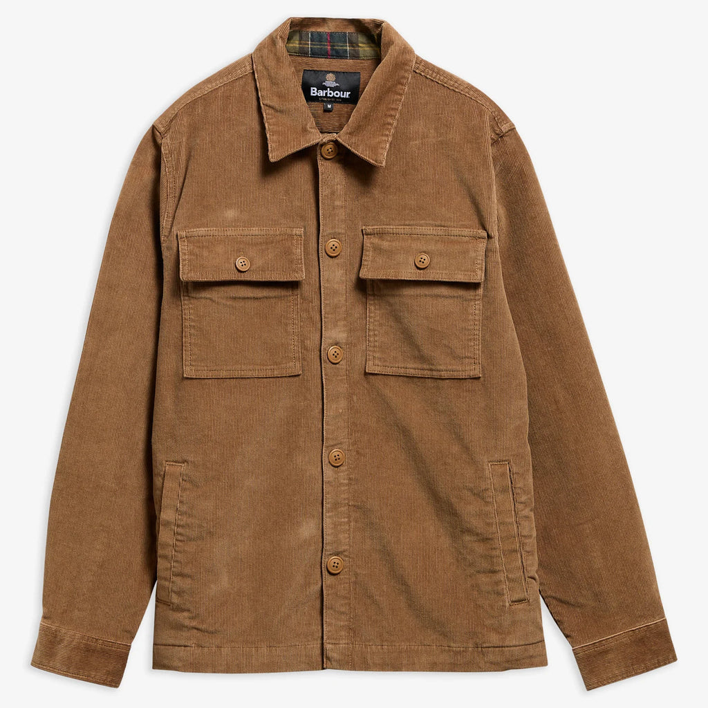 Barbour Tartan Trimmed Cord Overshirt