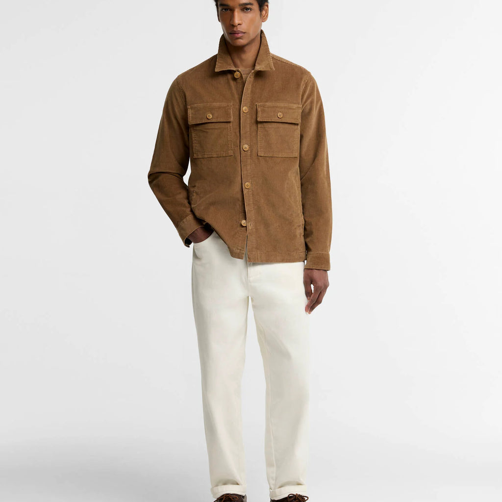 Barbour Tartan Trimmed Cord Overshirt