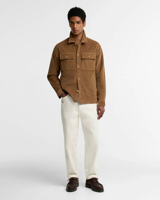 Barbour Tartan Trimmed Cord Overshirt