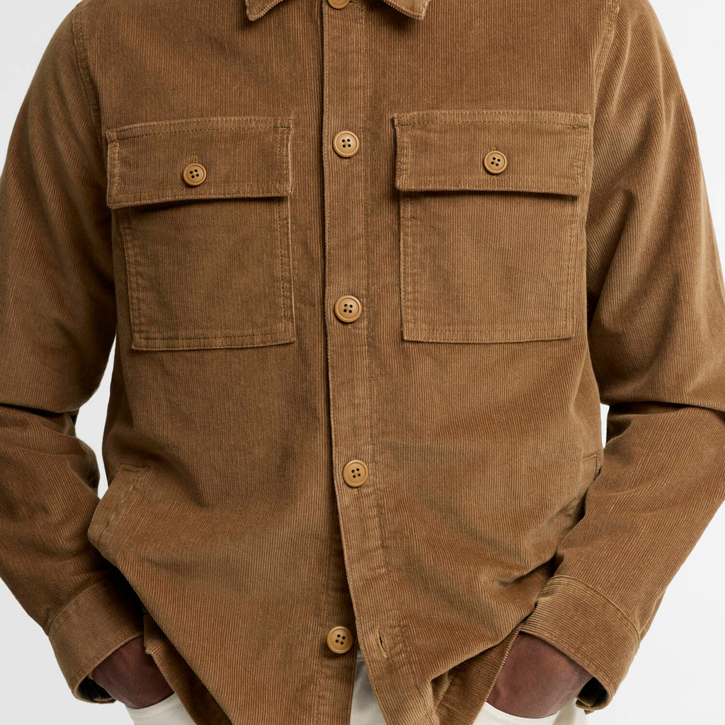 Barbour Tartan Trimmed Cord Overshirt