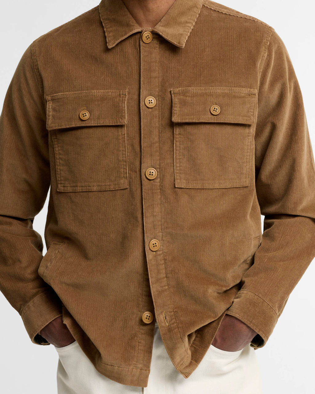 Barbour Tartan Trimmed Cord Overshirt