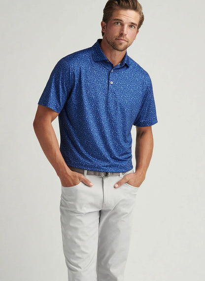 Peter Millar Wine Country Performance Jersey Polo