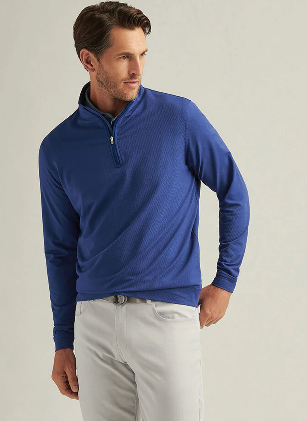 Peter Millar Perth Cross-Hatch Performance Quarter-Zip