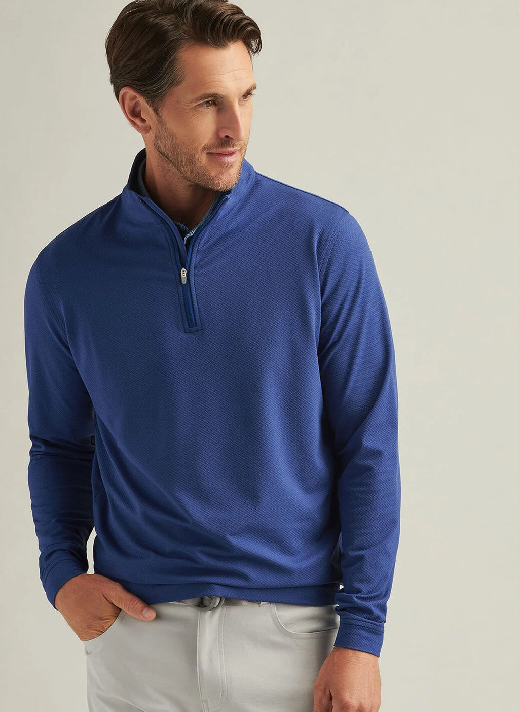 Peter Millar Perth Cross-Hatch Performance Quarter-Zip