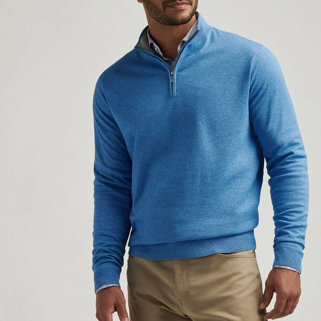 Peter Millar Coolspun Cotton Quarter-Zip Sweater