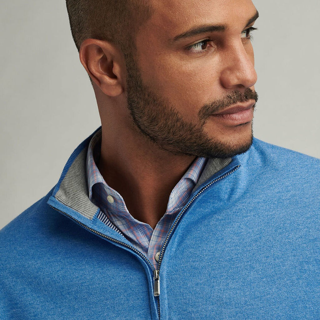 Peter Millar Coolspun Cotton Quarter-Zip Sweater