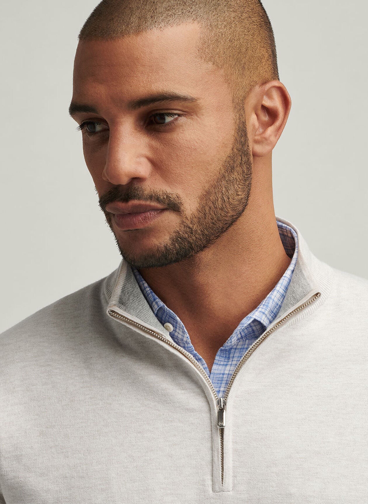 Peter Millar Coolspun Cotton Quarter-Zip Sweater