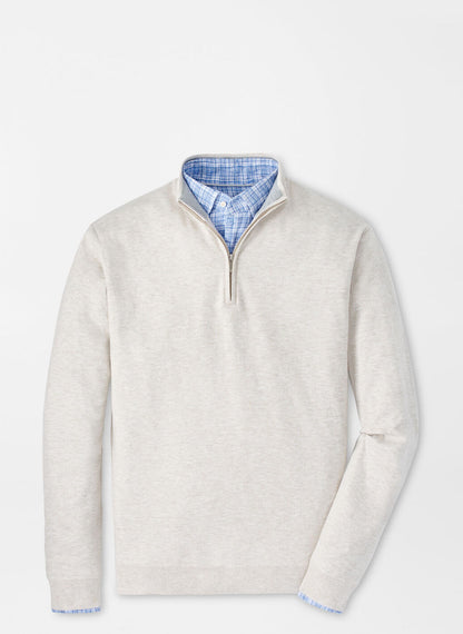 Peter Millar Coolspun Cotton Quarter-Zip Sweater