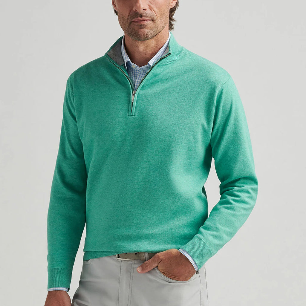 Peter Millar Coolspun Cotton Quarter-Zip Sweater