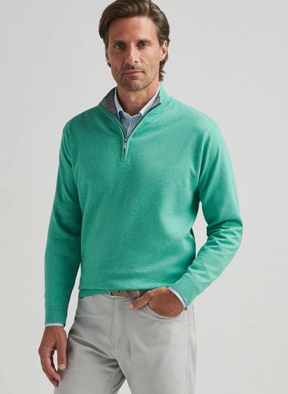 Peter Millar Coolspun Cotton Quarter-Zip Sweater