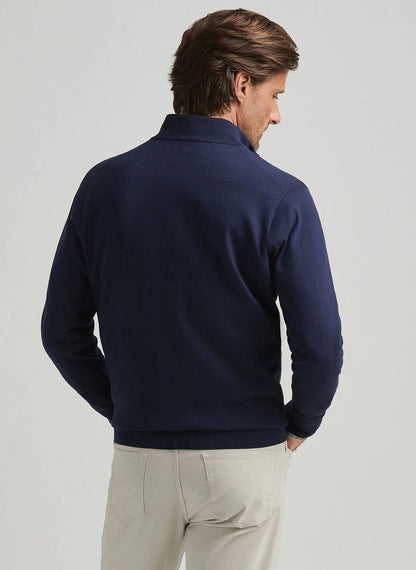 Peter Millar Coolspun Cotton Quarter-Zip Sweater