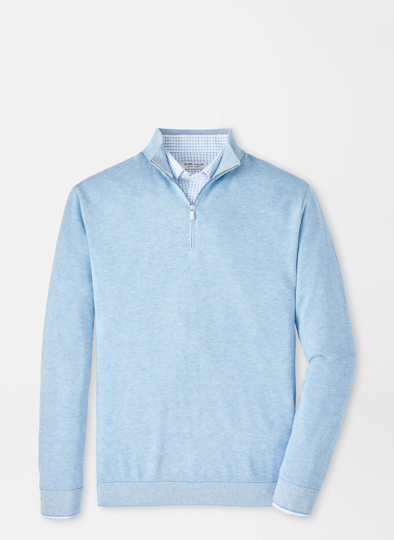 Peter Millar Coolspun Birdseye Quarter-Zip Sweater