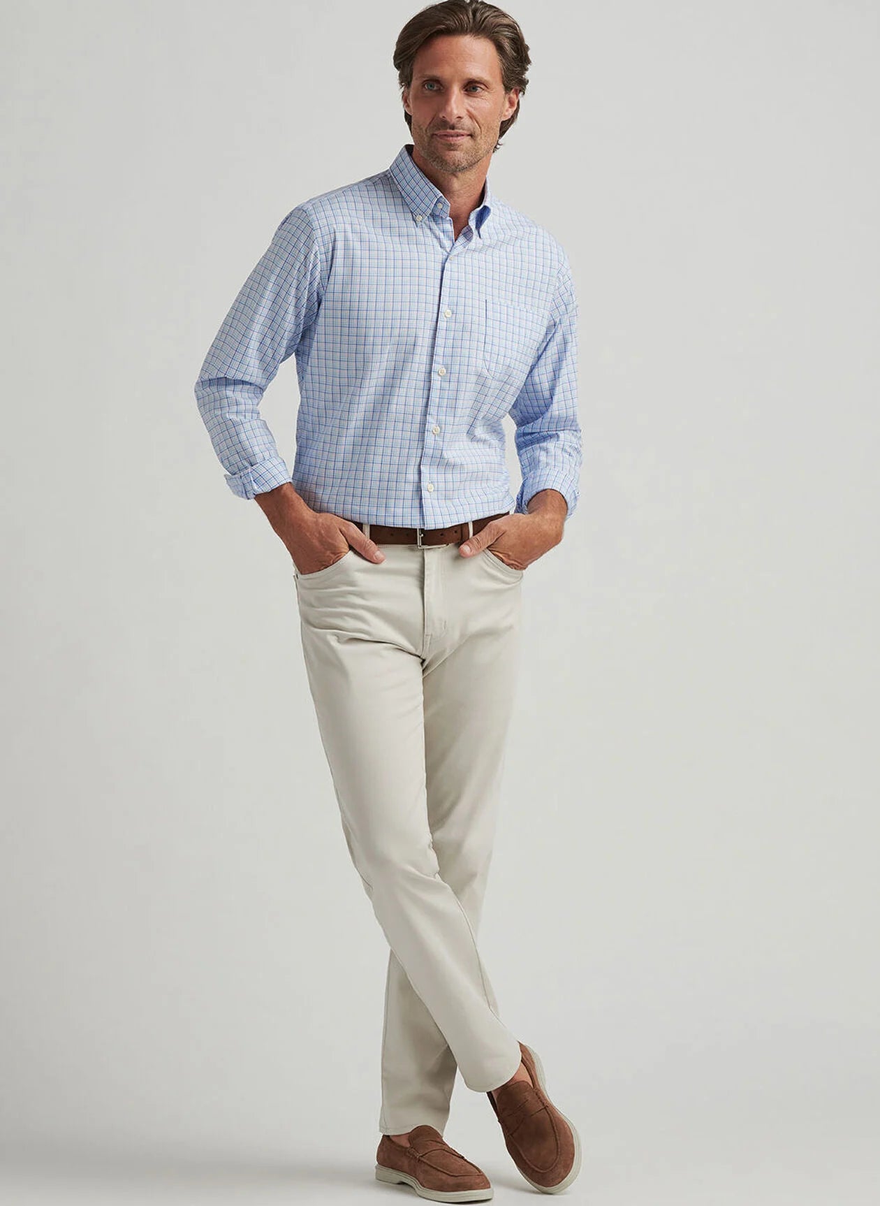 Peter Millar Albert Crown Lite Cotton-Stretch Sport Shirt