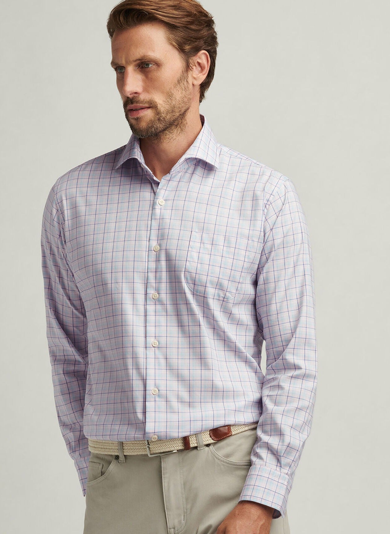 Peter Millar Huron Crown Lite Cotton-Stretch Sport Shirt