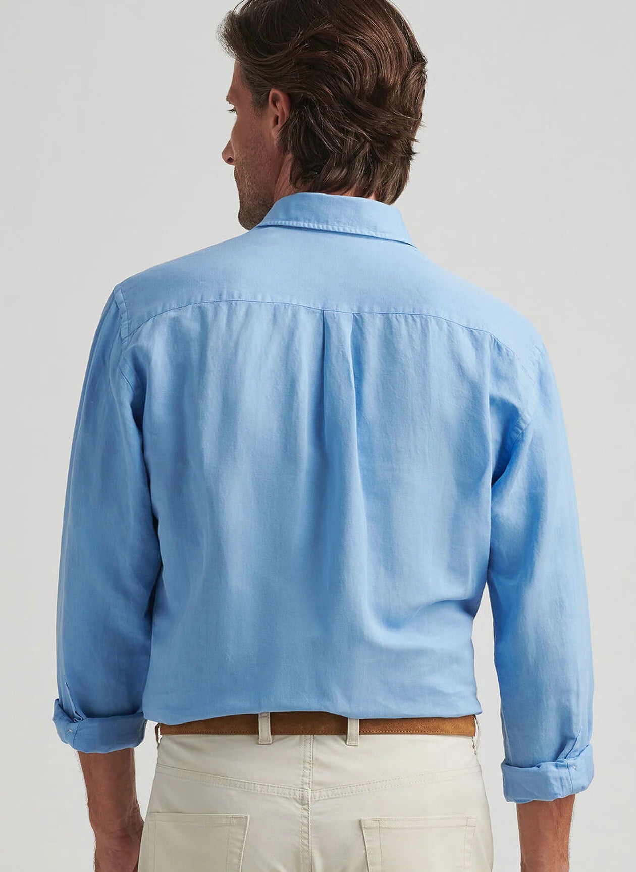 Peter Millar Canal Linen Cotton Sport Shirt
