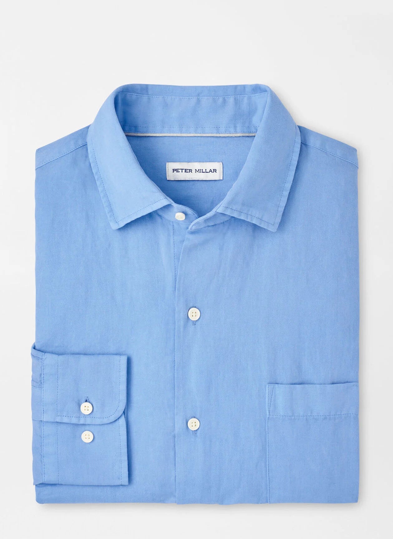 Peter Millar Canal Linen Cotton Sport Shirt