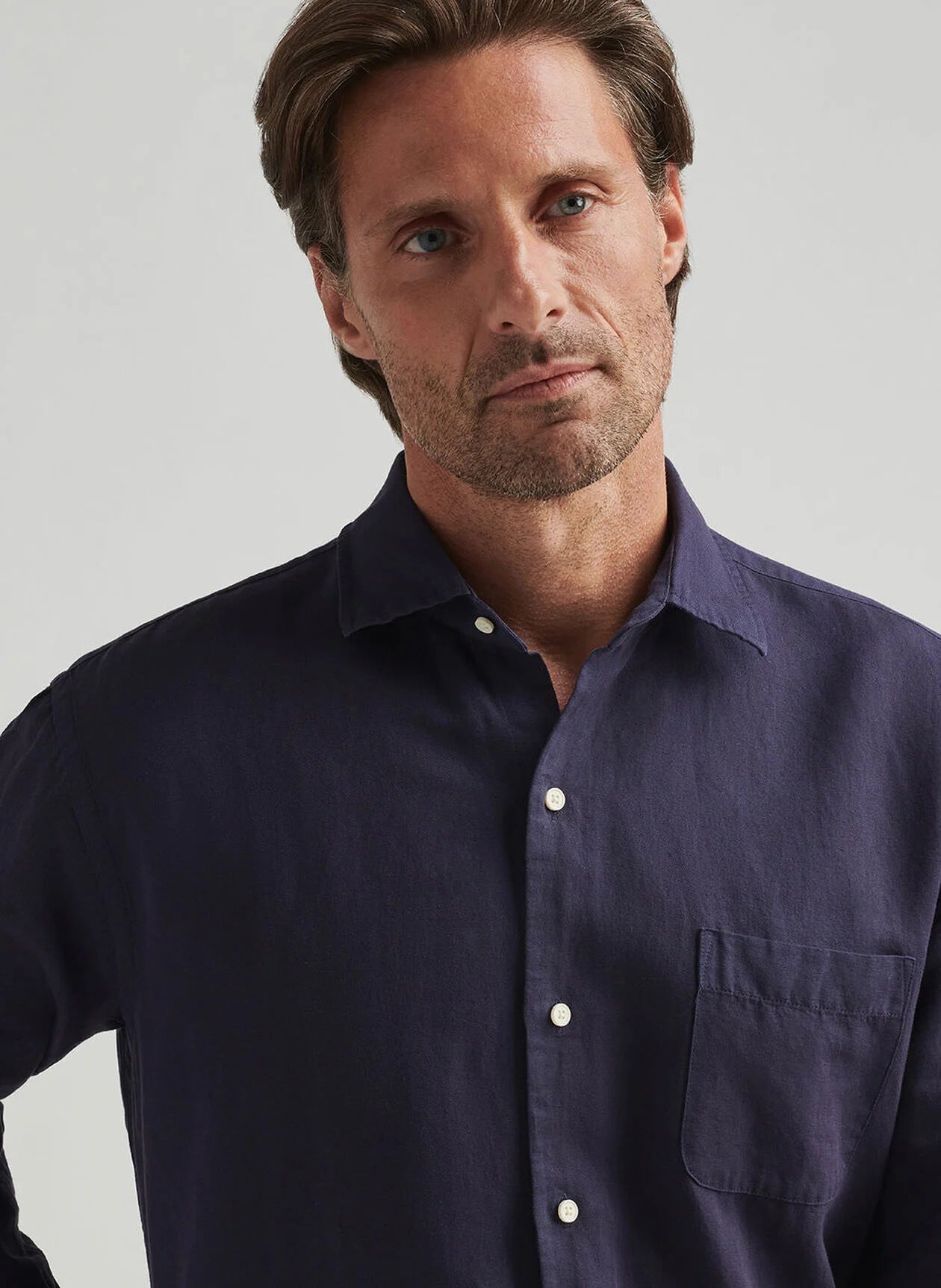 Peter Millar Canal Linen Cotton Sport Shirt