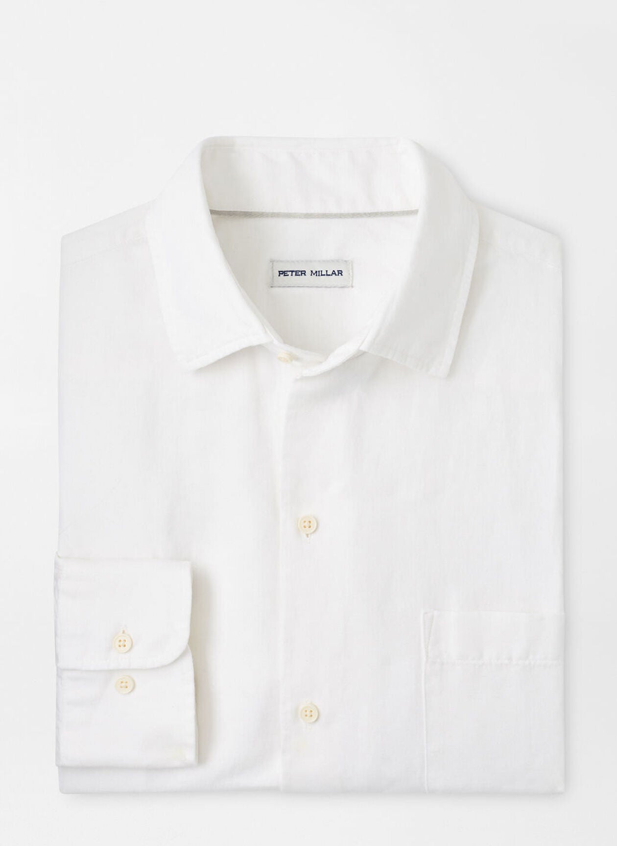 Peter Millar Canal Linen Cotton Sport Shirt