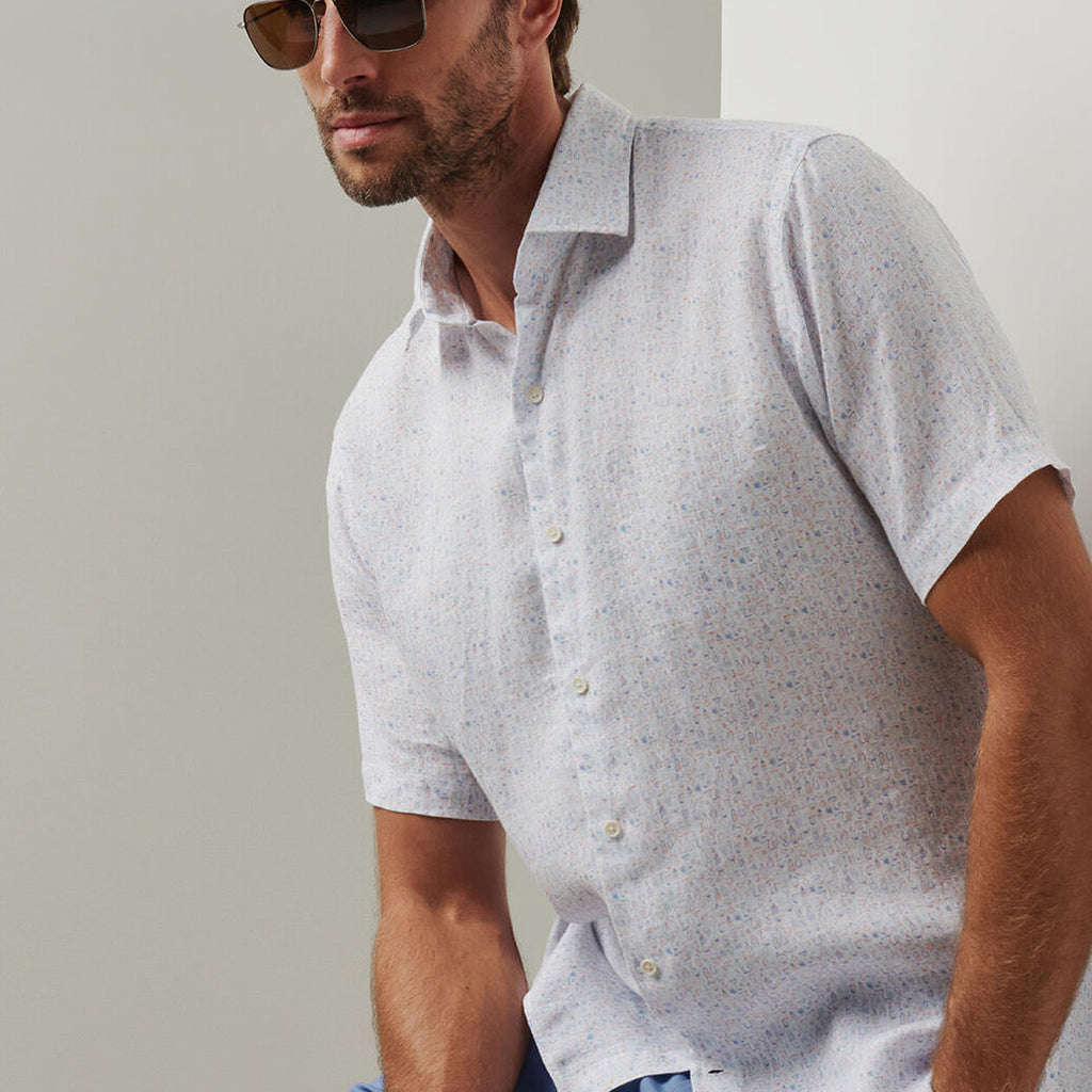 Peter Millar Soiree Linen Sport Shirt