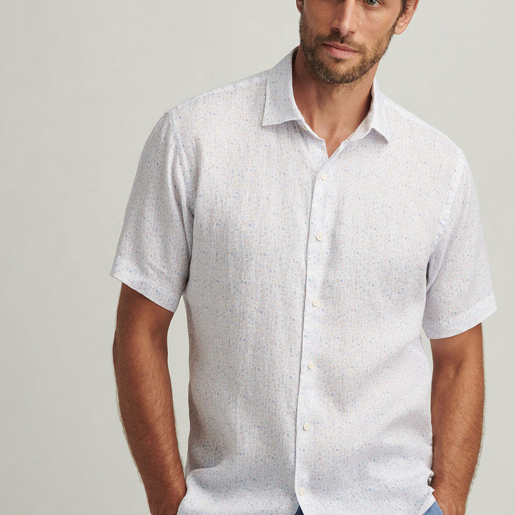 Peter Millar Soiree Linen Sport Shirt