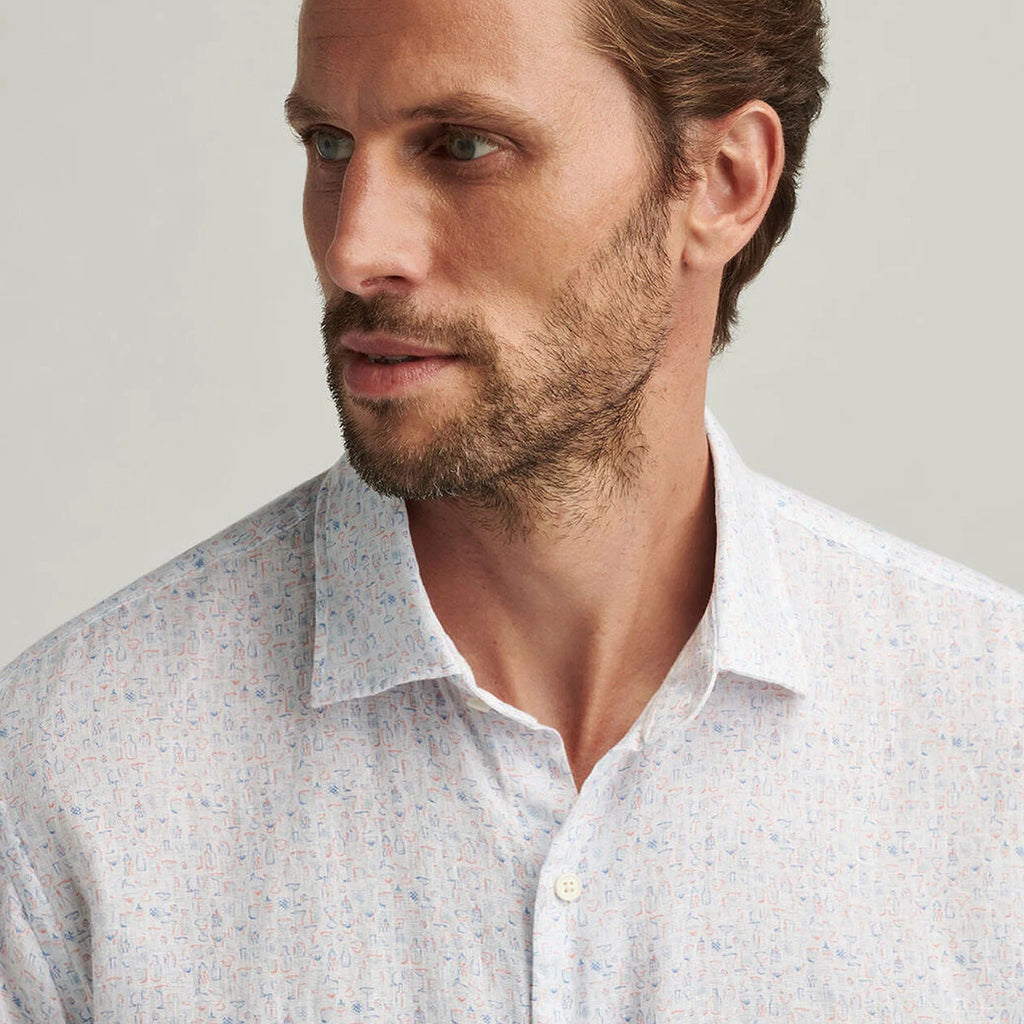 Peter Millar Soiree Linen Sport Shirt