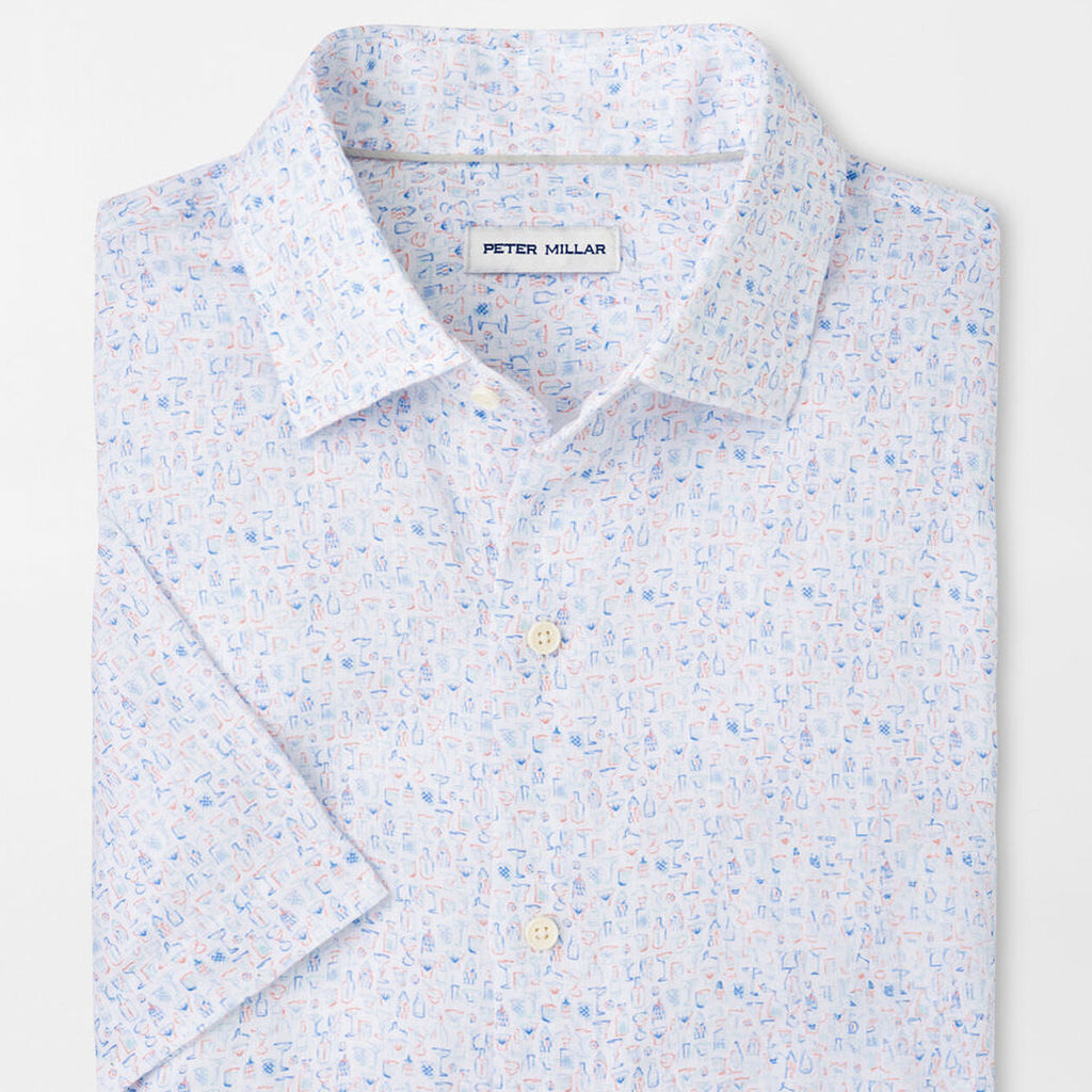 Peter Millar Soiree Linen Sport Shirt