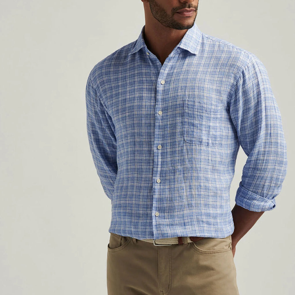 Peter Millar Chilwa Linen Sport Shirt