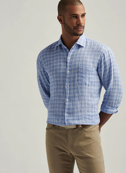 Peter Millar Chilwa Linen Sport Shirt