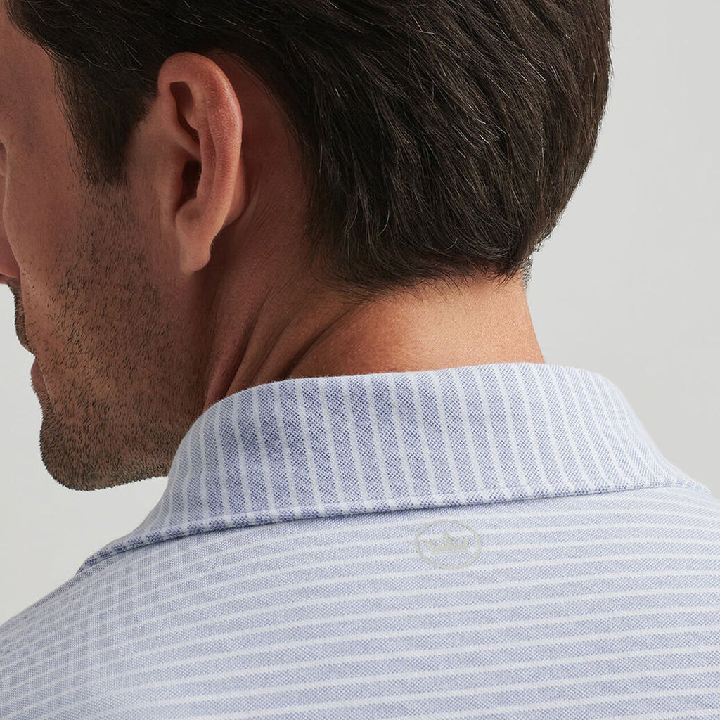 Peter Millar Albatross Cotton Blend Piqué Stripe Polo