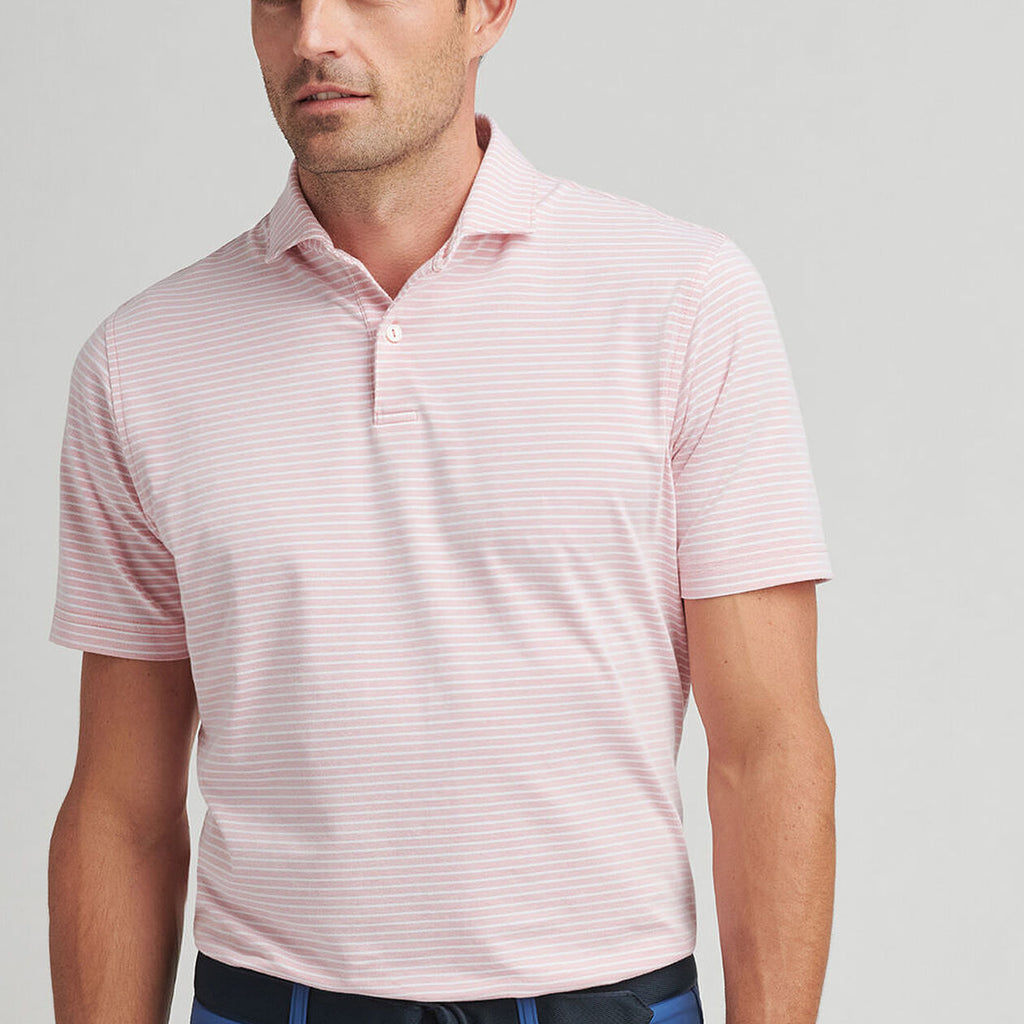 Peter Millar Albatross Cotton Blend Piqué Stripe Polo