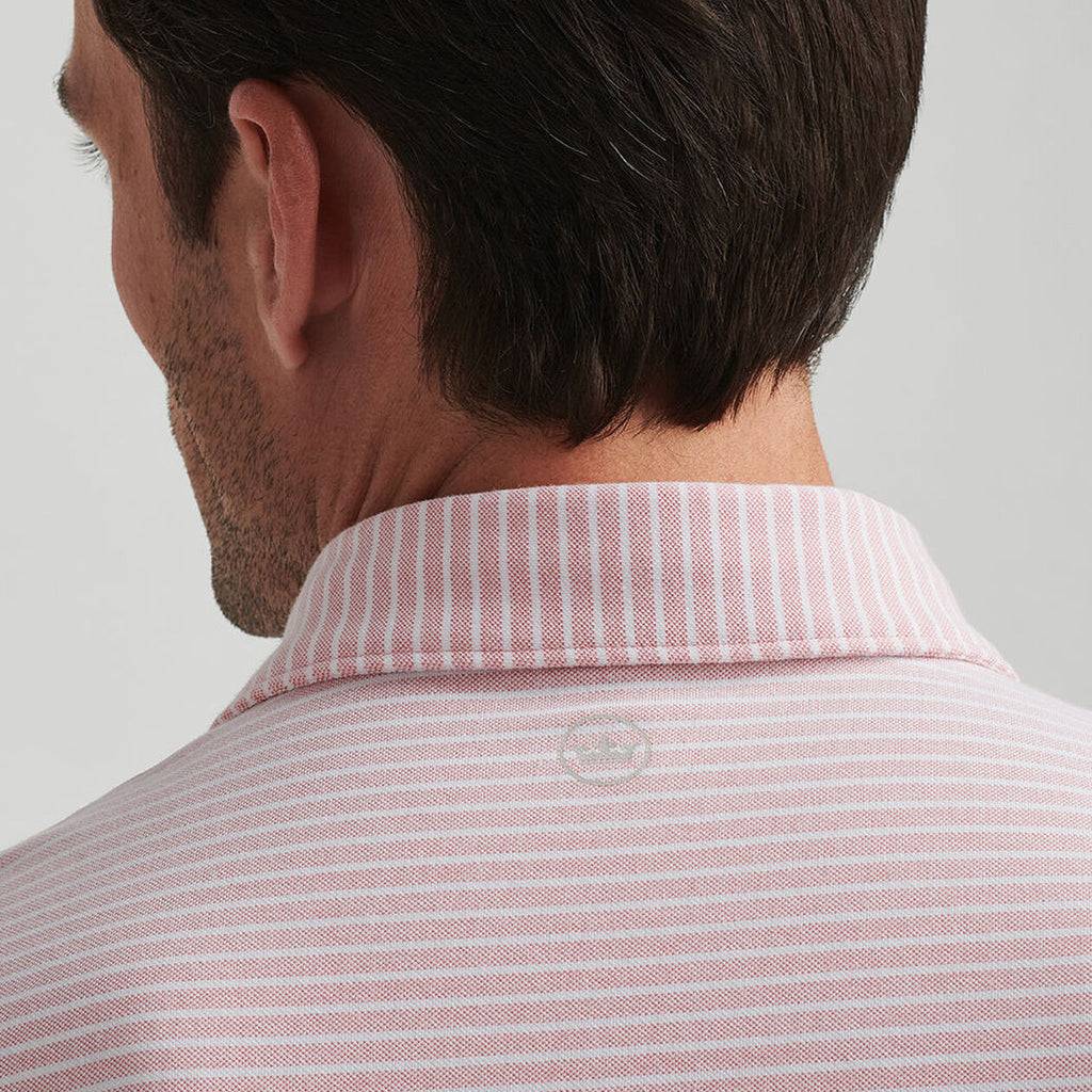 Peter Millar Albatross Cotton Blend Piqué Stripe Polo