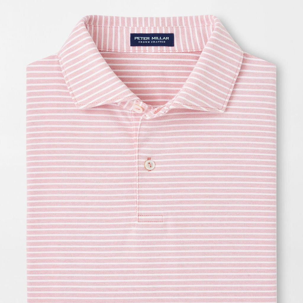 Peter Millar Albatross Cotton Blend Piqué Stripe Polo