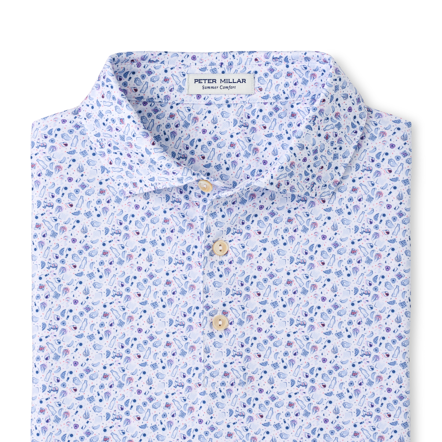 Peter Millar Oyster Roast Performance Jersey Polo