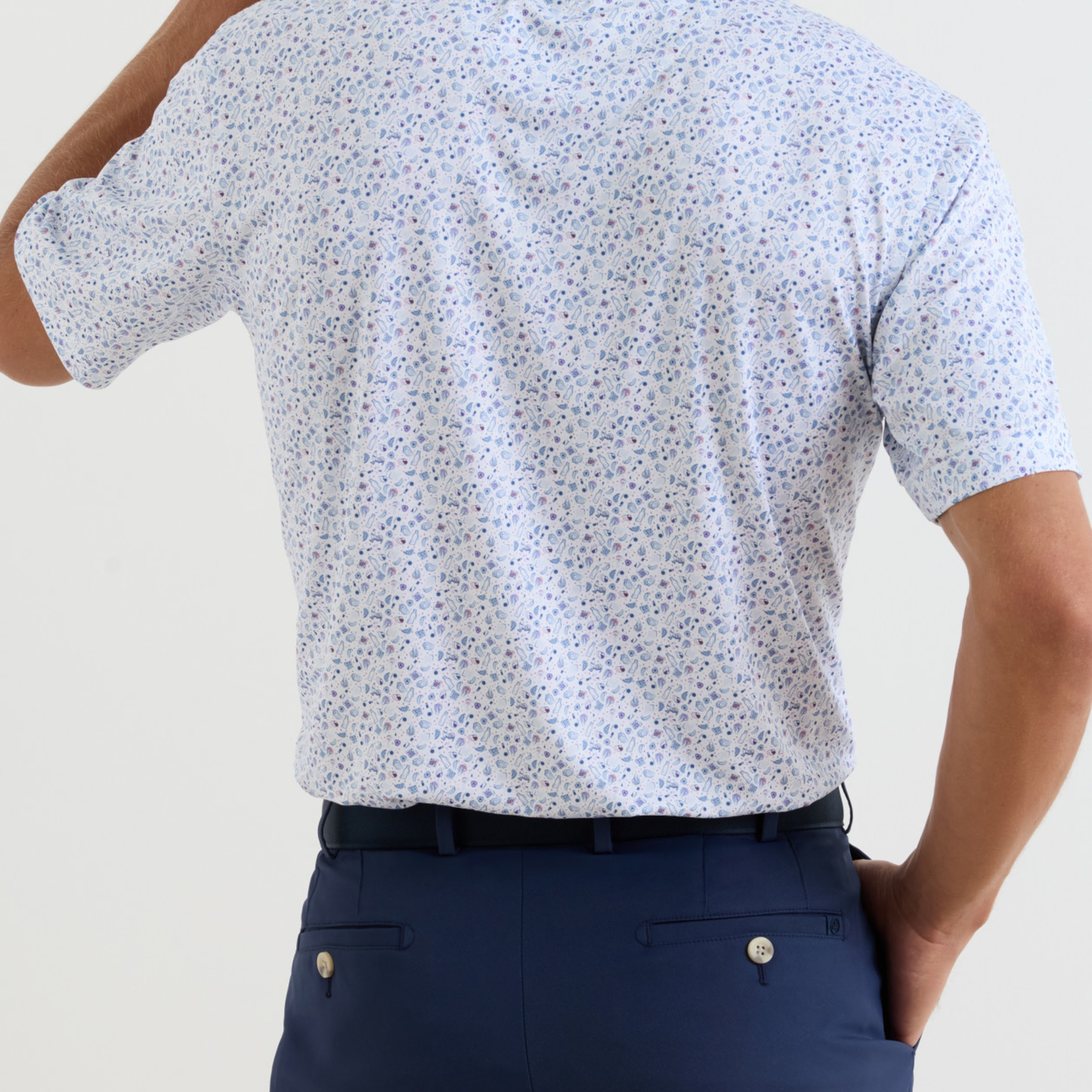 Peter Millar Oyster Roast Performance Jersey Polo