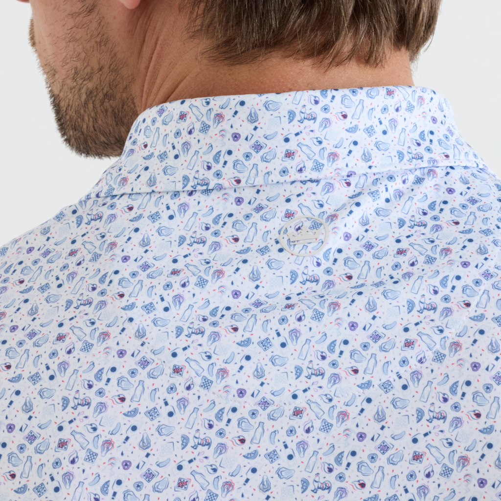 Peter Millar Oyster Roast Performance Jersey Polo