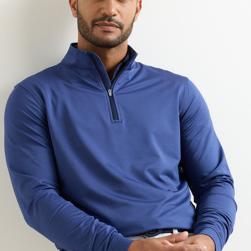 Peter Millar Perth Sugar Stripe Performance Quarter-Zip