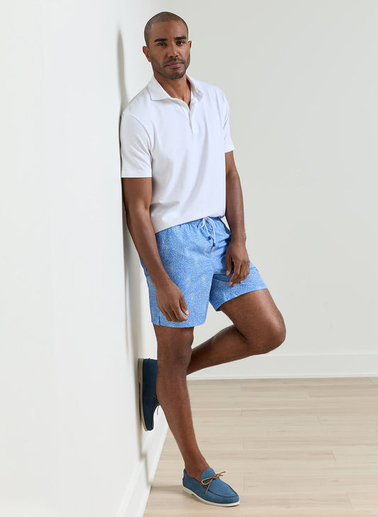 Peter Millar Sea Glass Seahorses Swim Trunk