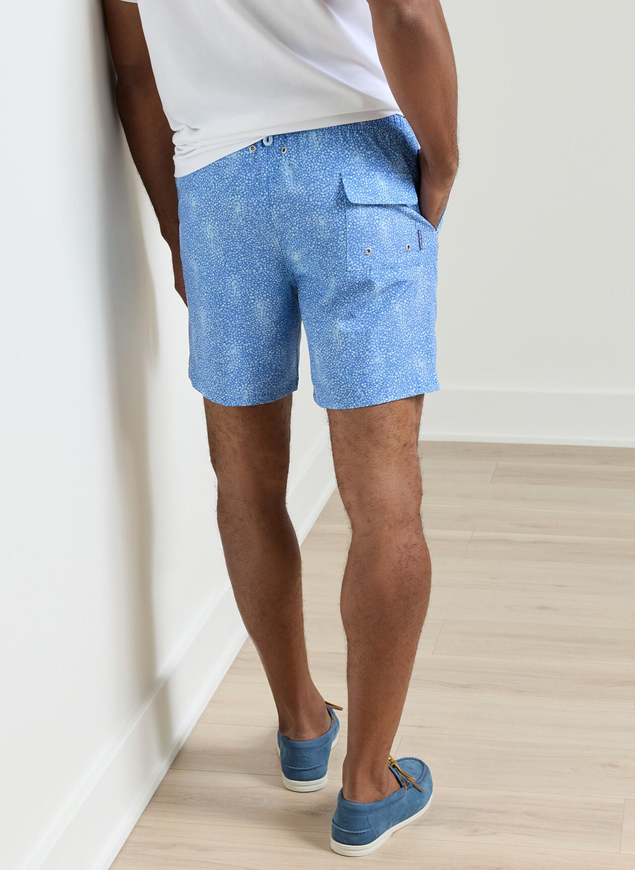 Peter Millar Sea Glass Seahorses Swim Trunk