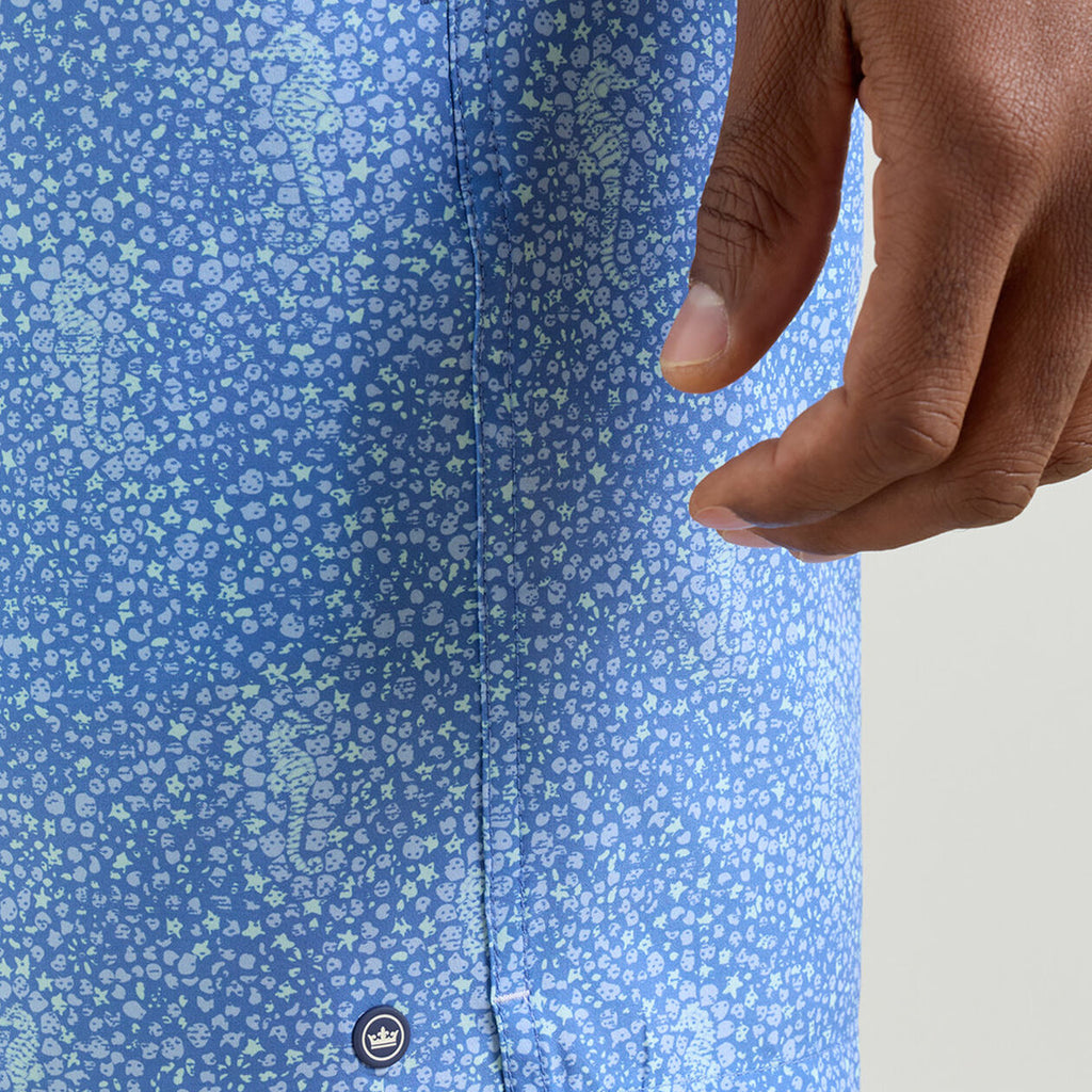 Peter Millar Sea Glass Seahorses Swim Trunk
