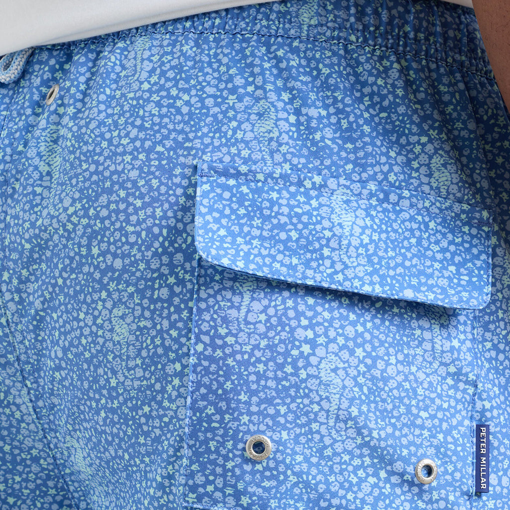 Peter Millar Sea Glass Seahorses Swim Trunk