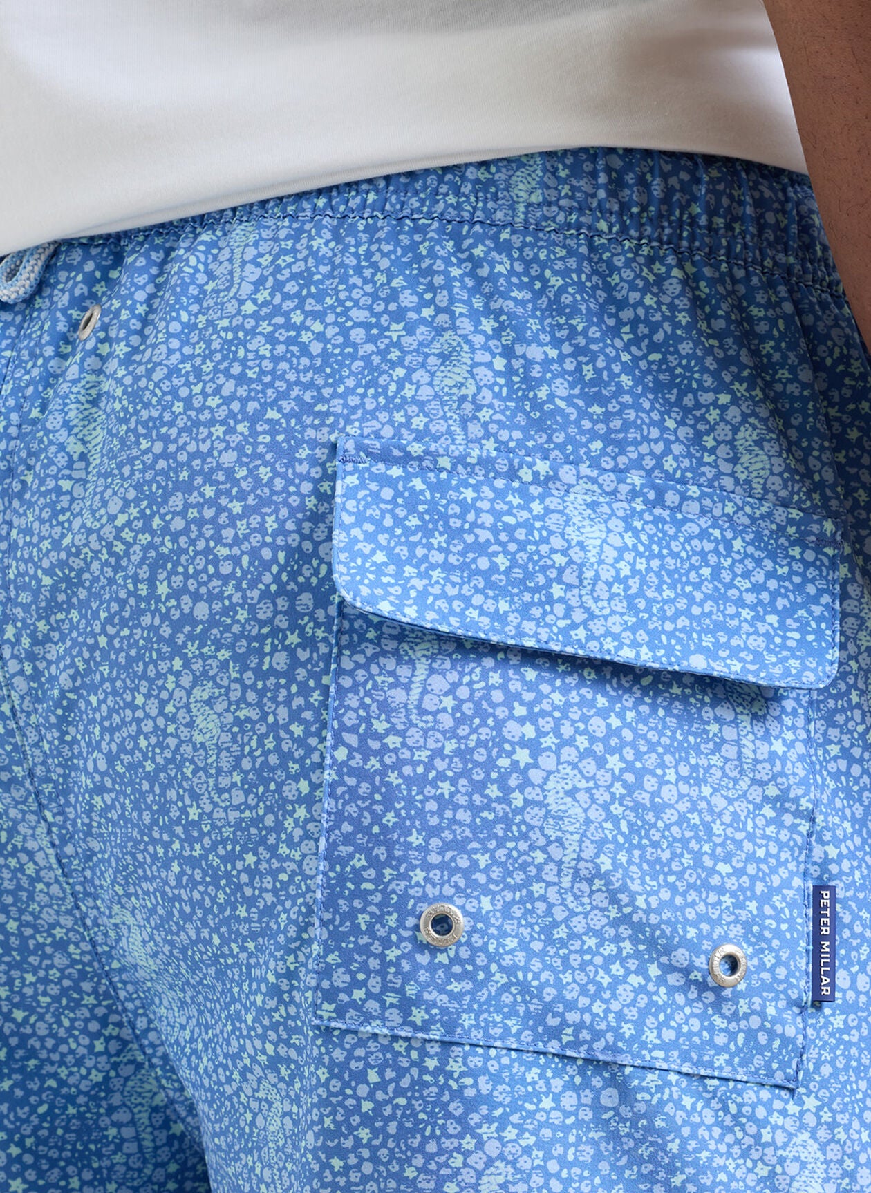 Peter Millar Sea Glass Seahorses Swim Trunk