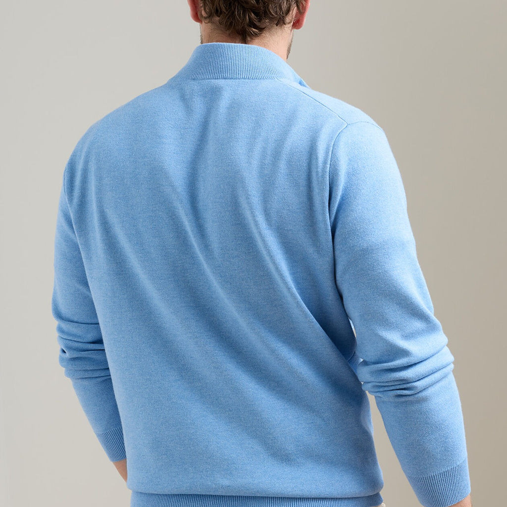 Peter Millar Coolspun Lite Cotton Quarter-Zip Sweater