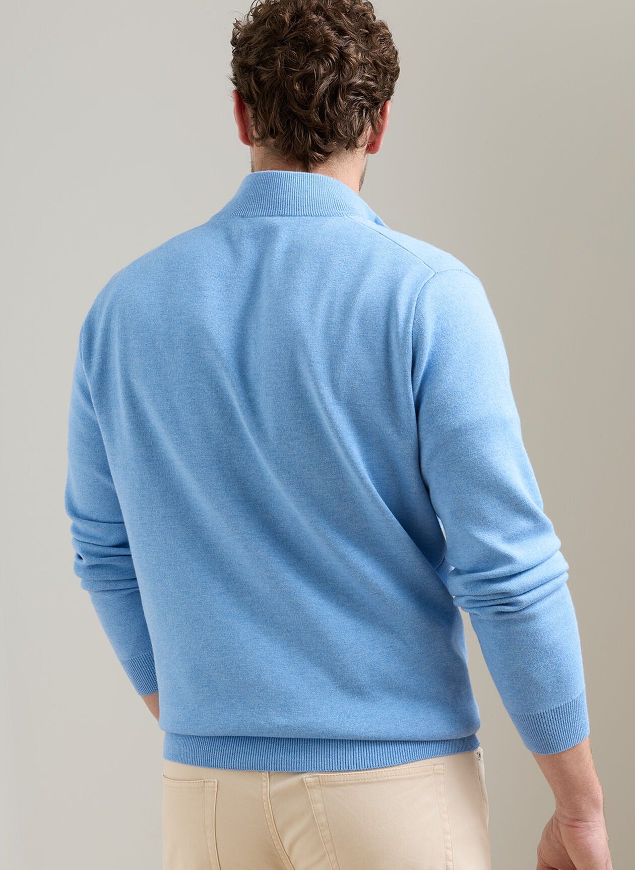 Peter Millar Coolspun Lite Cotton Quarter-Zip Sweater